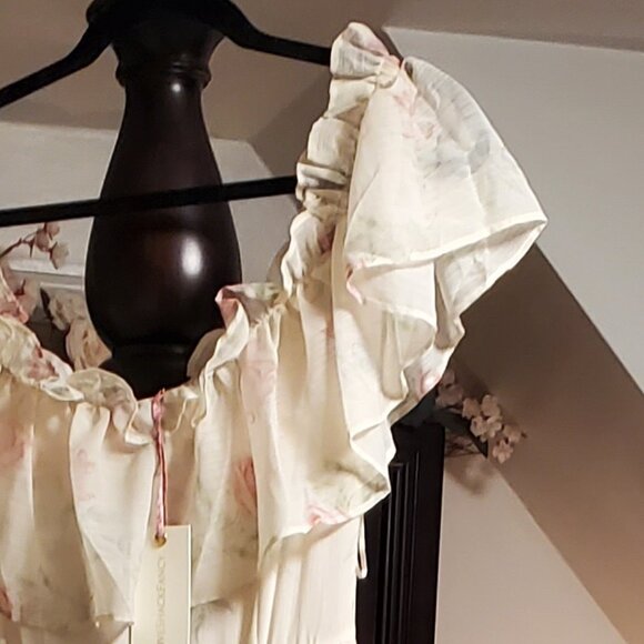 LoveShackFancy Noni Dress in Magnolia Tea 4 - Picture 4 of 9